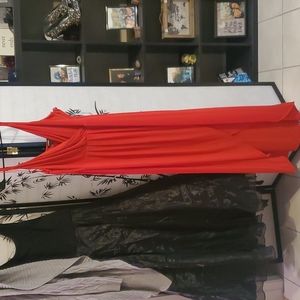 Express Red Full Length Dress szXL